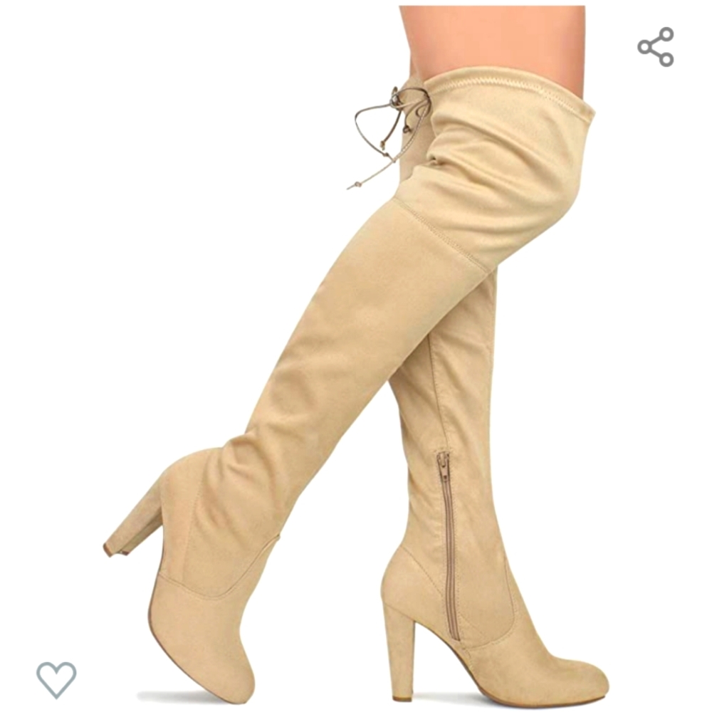 Suede Over-The-Knee Boot 4" Heel